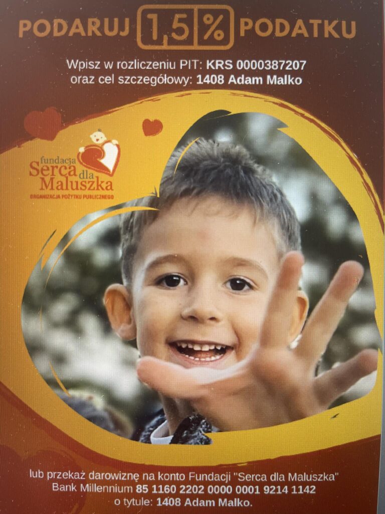 1,5% dla Adasia